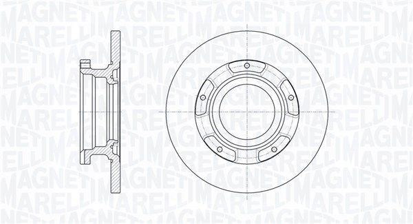 MAGNETI MARELLI stabdžių diskas 361302040345